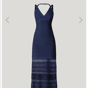 Herve Leger dress royal blue